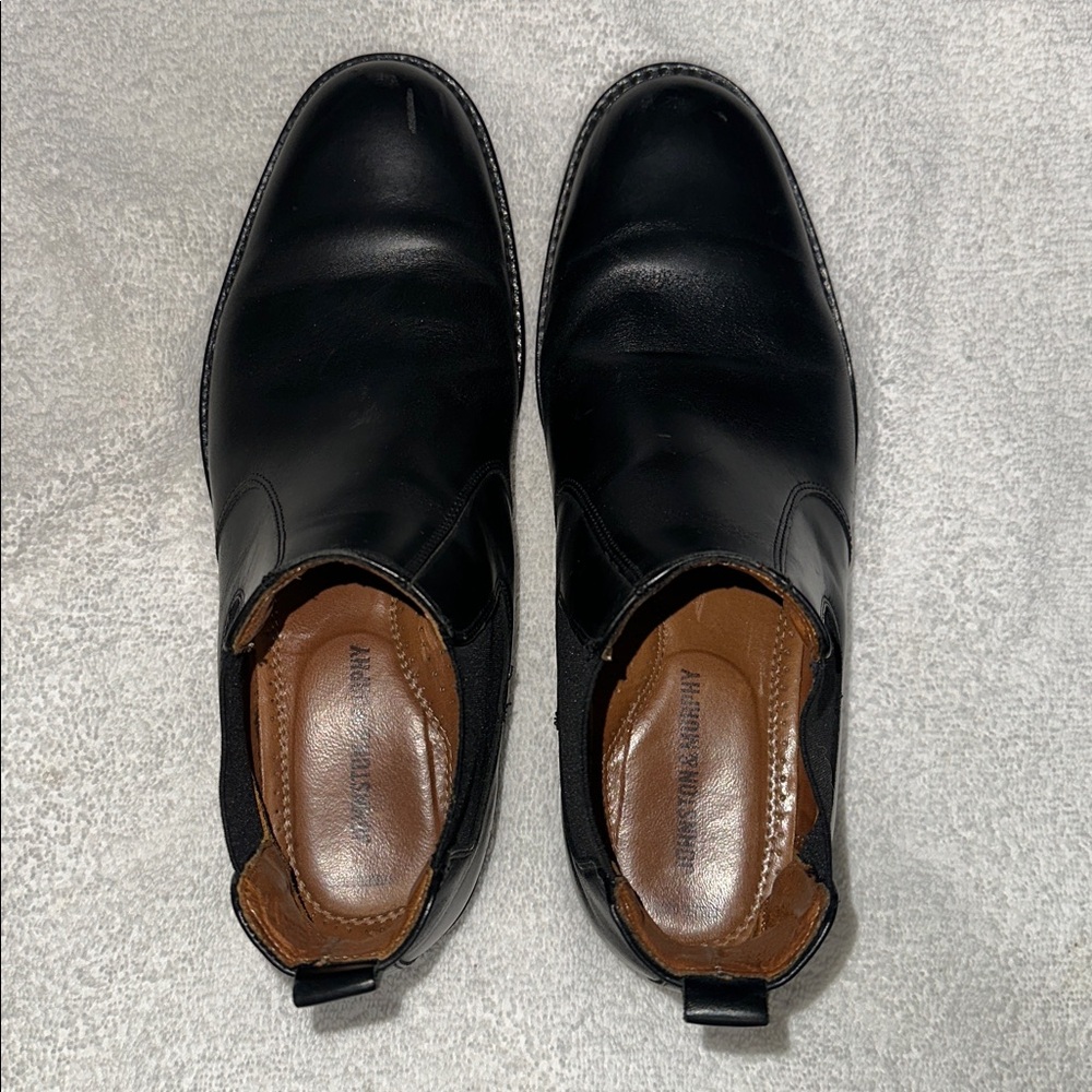 Johnston & Murphy Black Leather XC Flex Raleigh Chelsea  Boots Men's Sz 9 guc